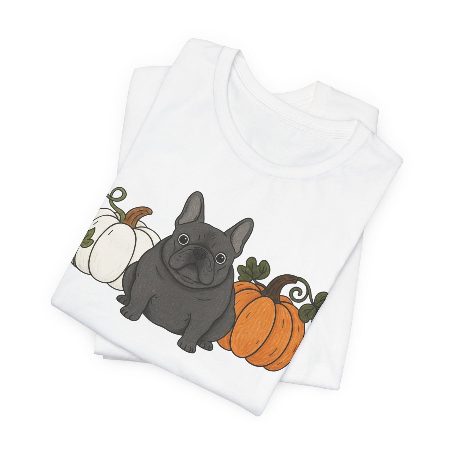 Black Frenchie Pupkin Unisex Tshirt