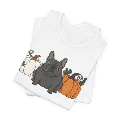 Black Frenchie Pupkin Unisex Tshirt