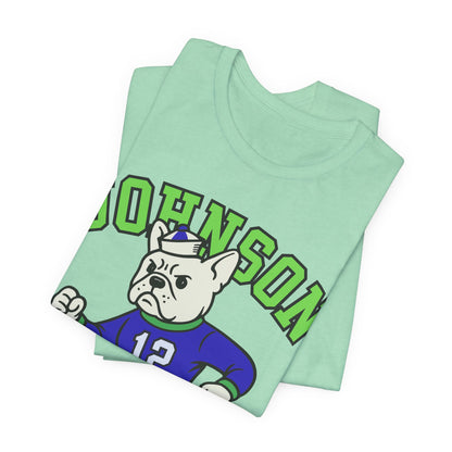White Frenchie College Mascot TShirt