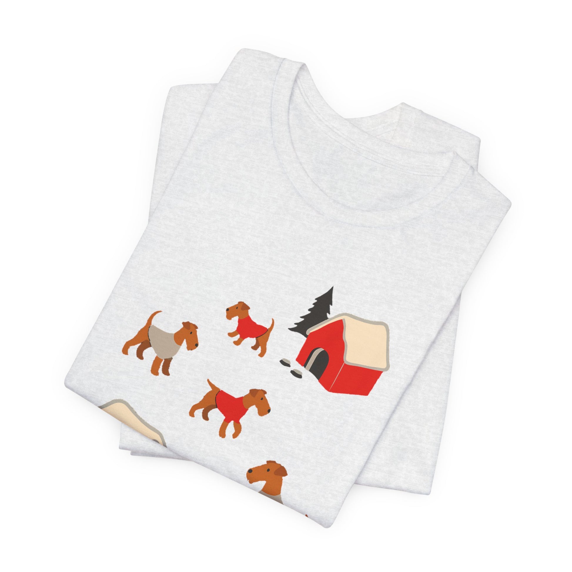 Airedale Terrier Snow Play TShirt