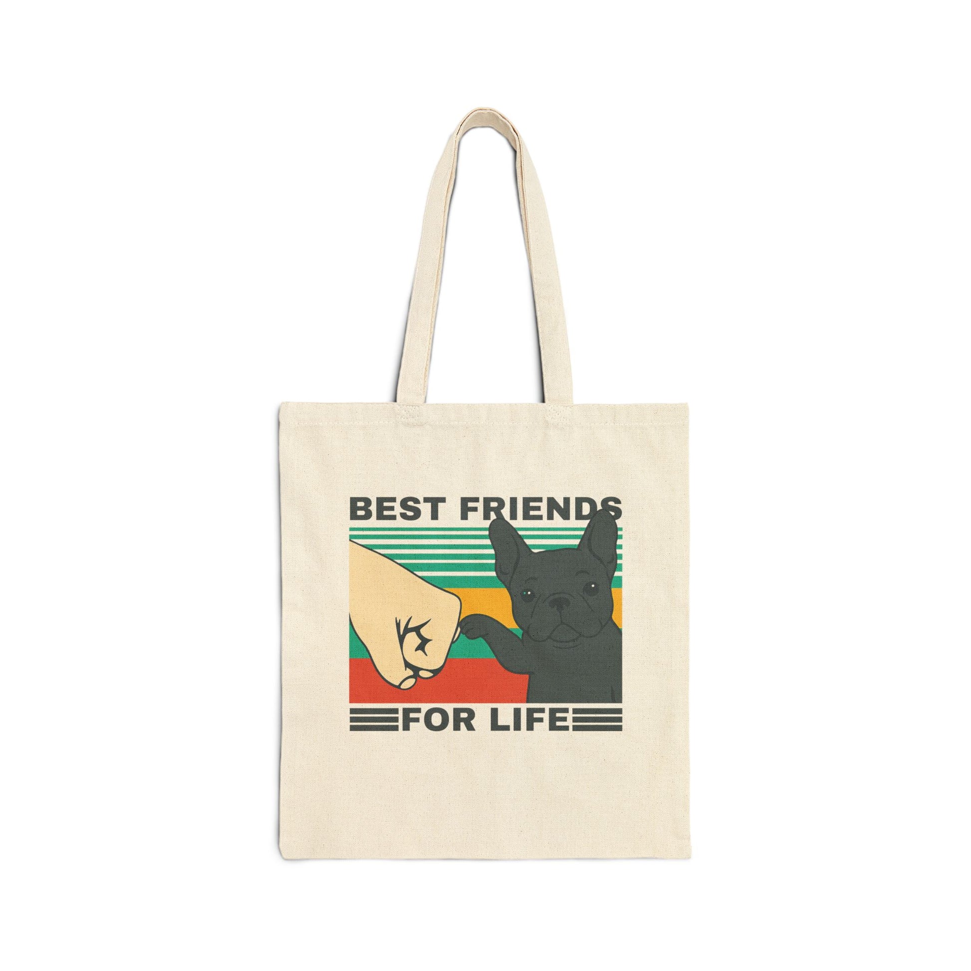 Black Frenchie Besties Tote Bag
