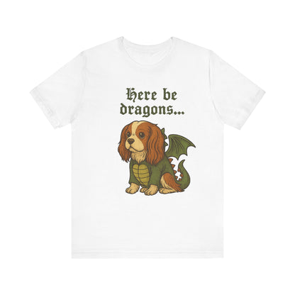 Blenheim Cavalier Here Be Dragons TShirt