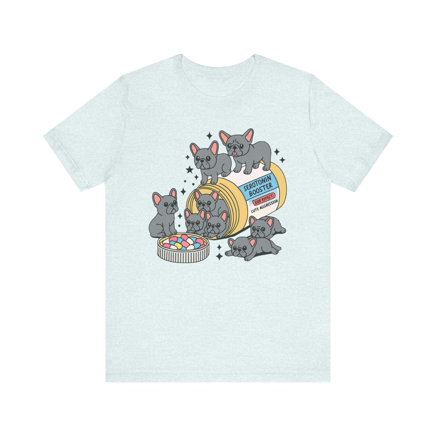 Serotonin Tee Black French Bulldog