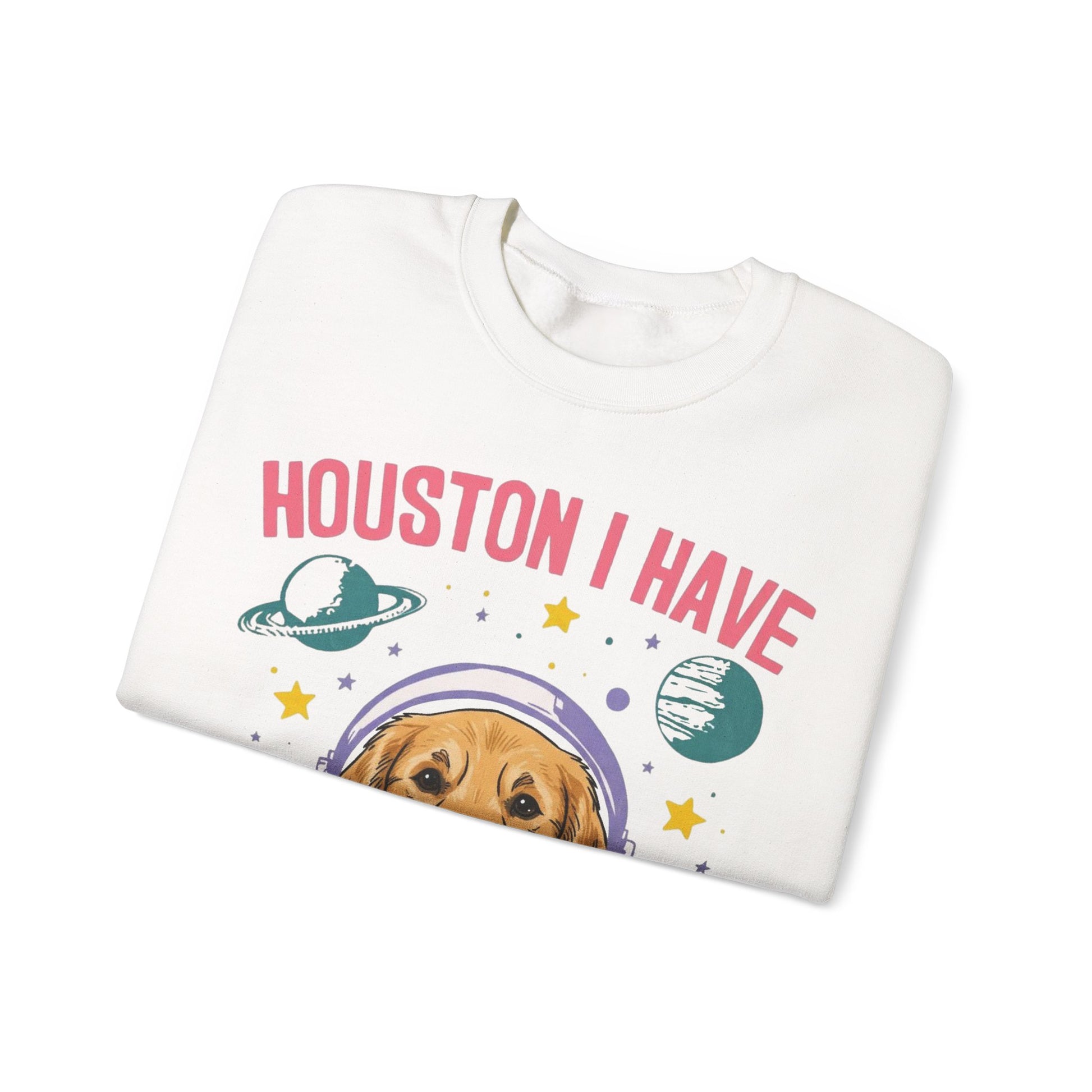 Golden Retriever Houston Space Sweatshirt