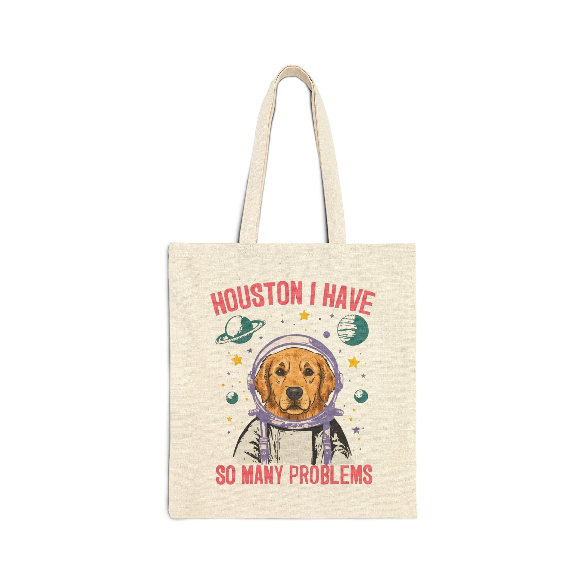 Golden Retriever Houston Space Tote Bag