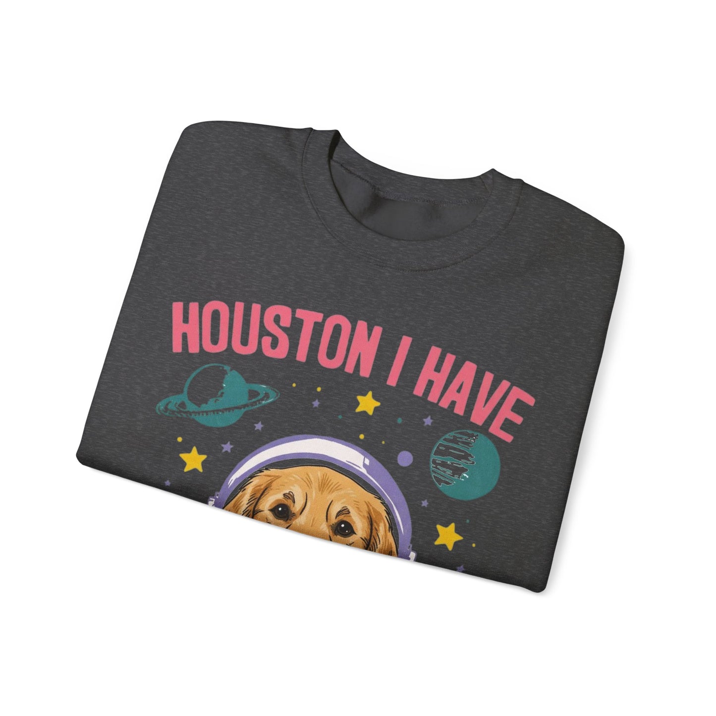 Golden Retriever Houston Space Sweatshirt