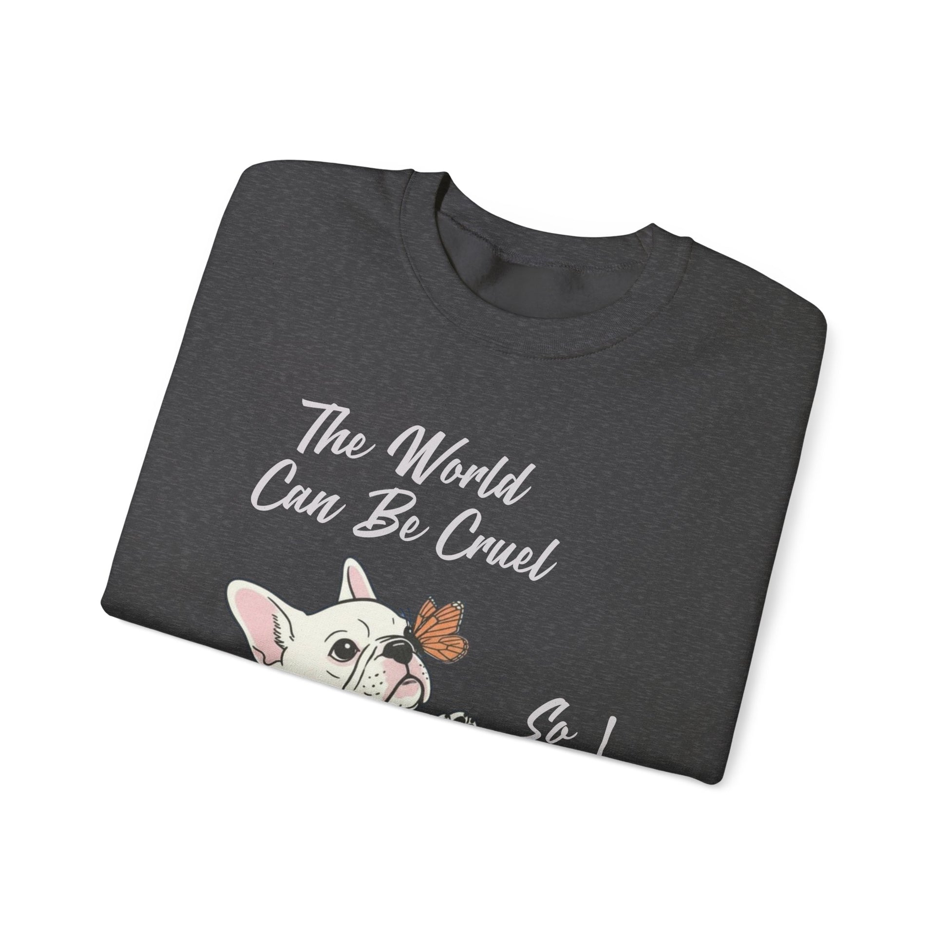 Cruel World White Frenchie Sweatshirt