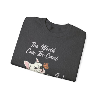 Cruel World White Frenchie Sweatshirt