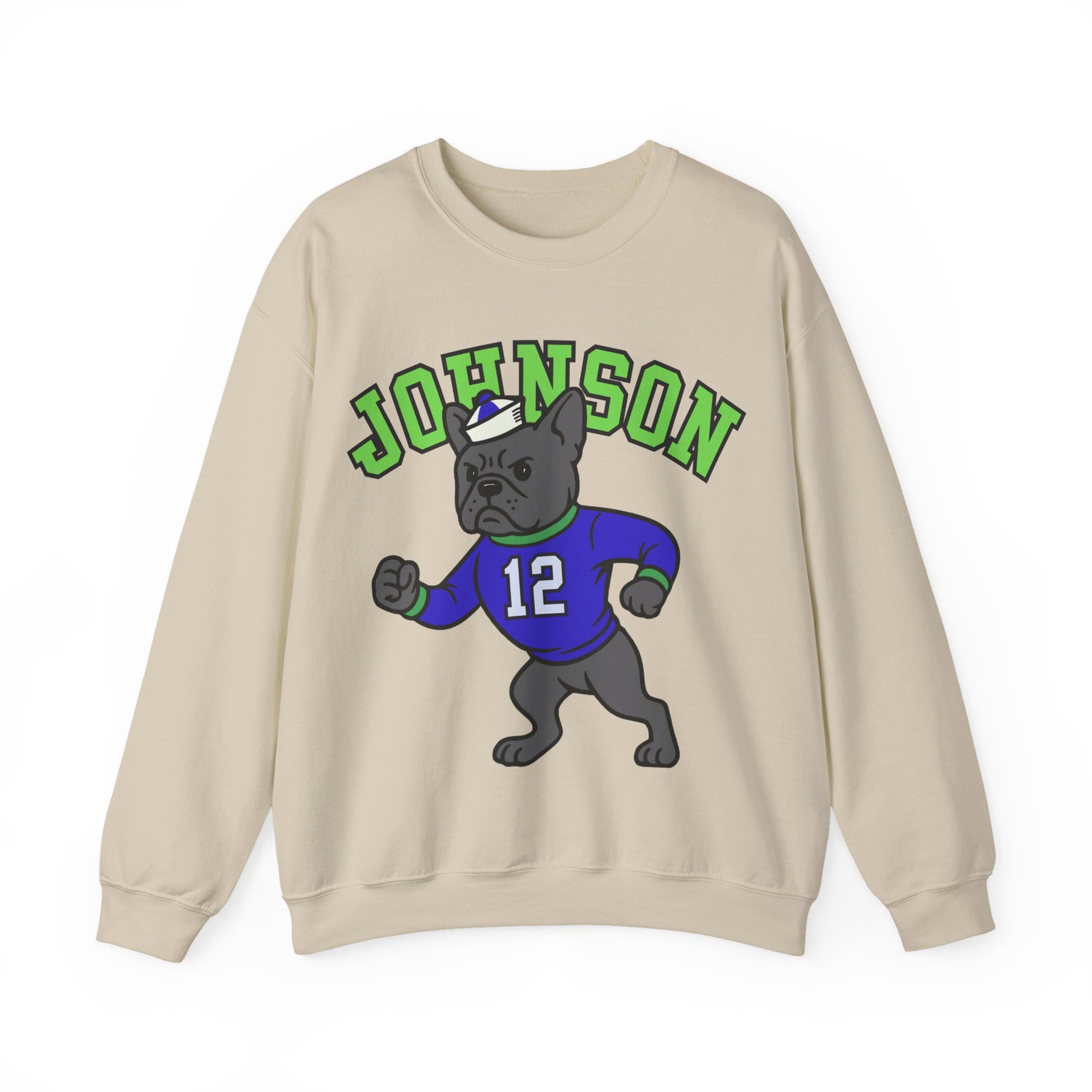 Black Frenchie College Mascot Sweatshirt