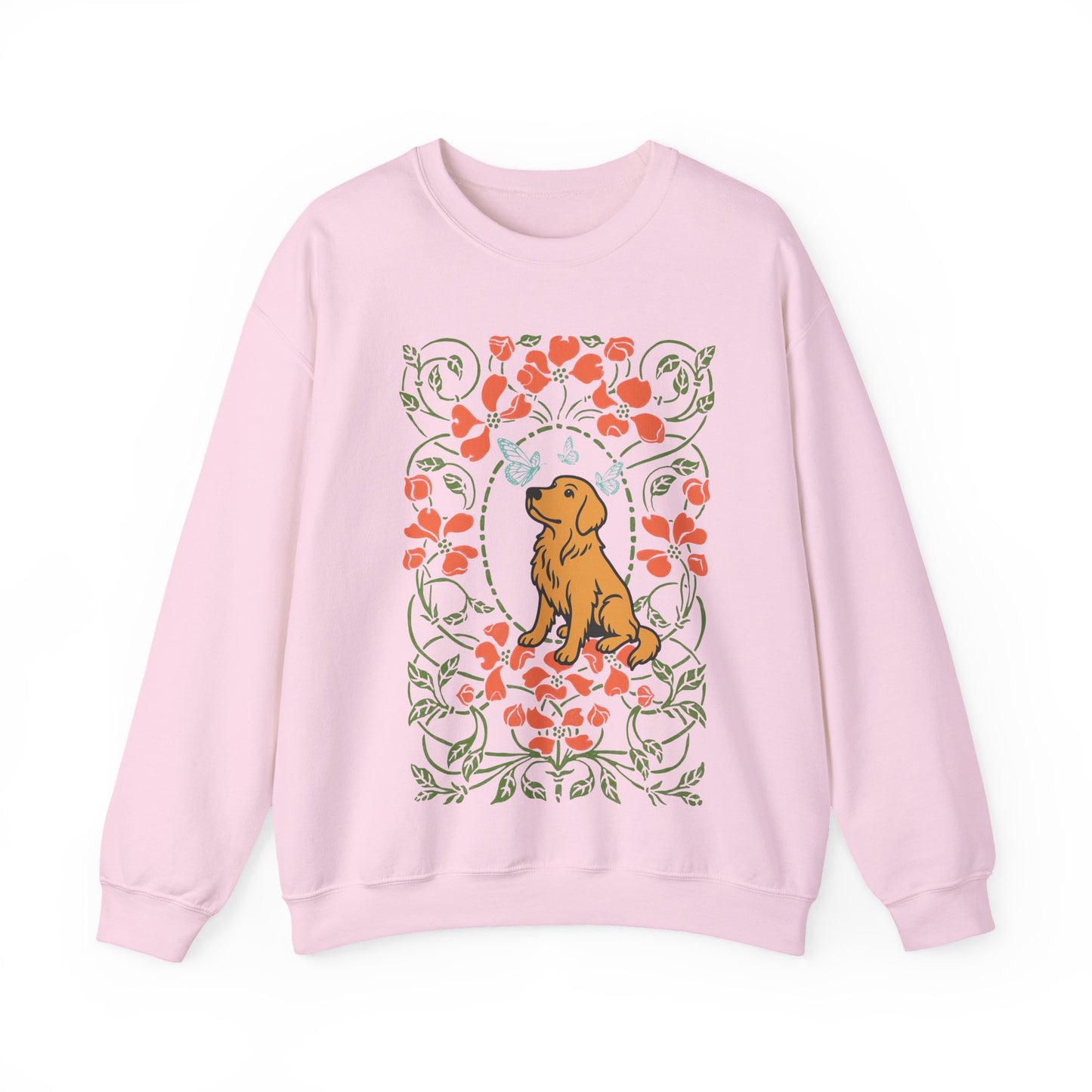 Golden Retriever Butterfly Frame Sweatshirt