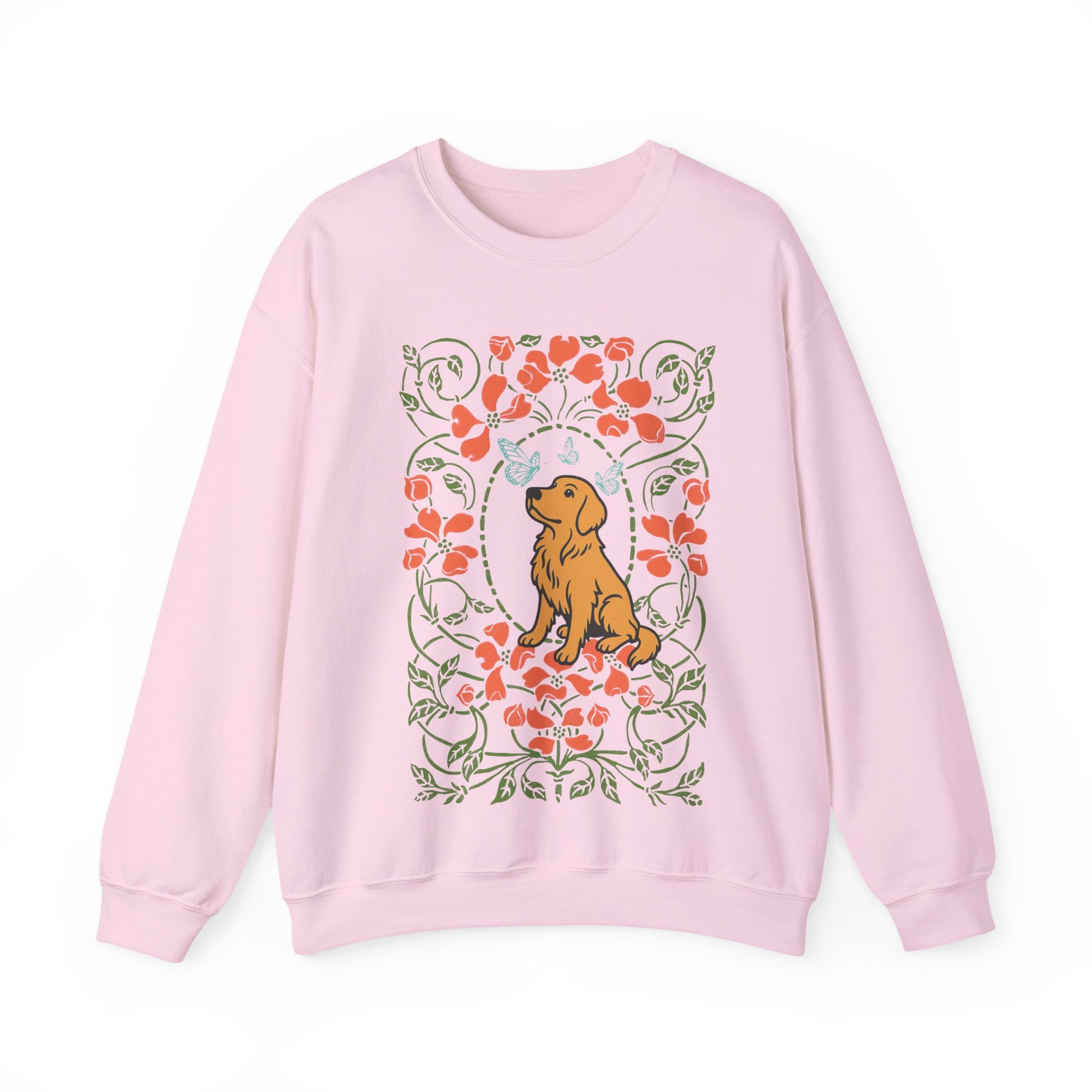 Golden Retriever Butterfly Frame Sweatshirt