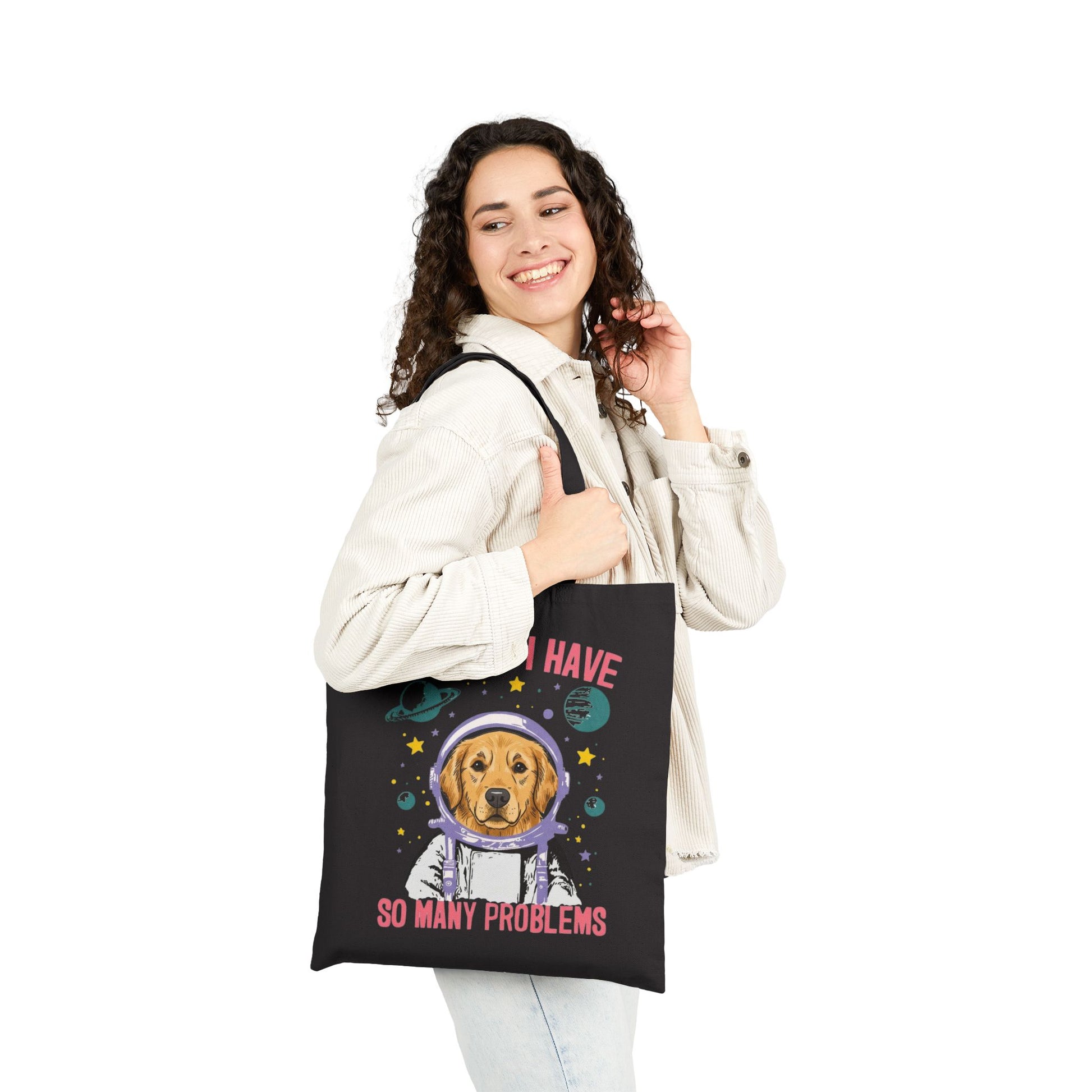 Golden Retriever Houston Space Tote Bag
