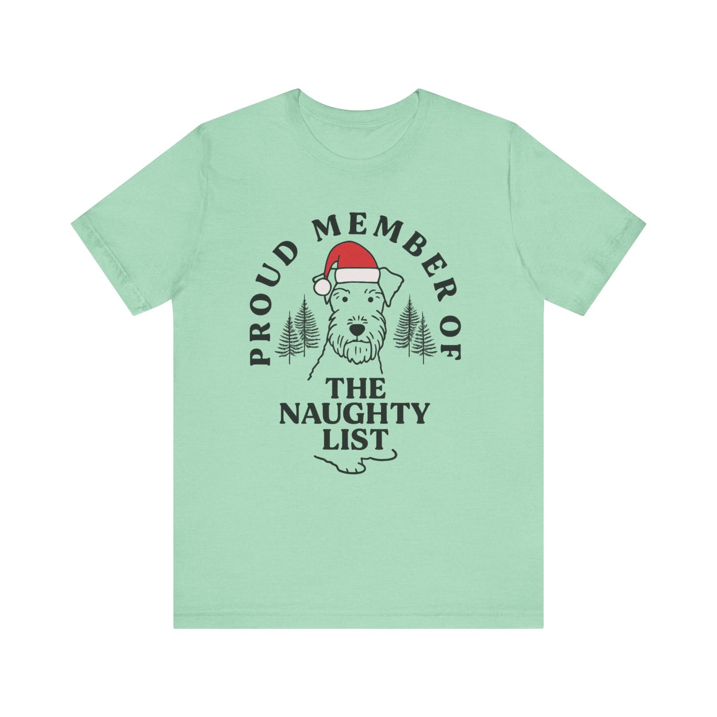 Airedale Terrier Naughty List TShirt