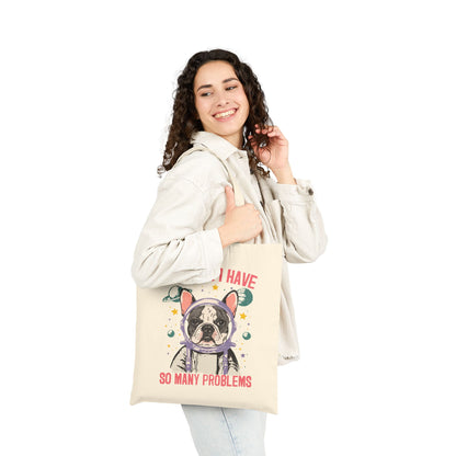 Piebald Frenchie Houston Space Tote Bag