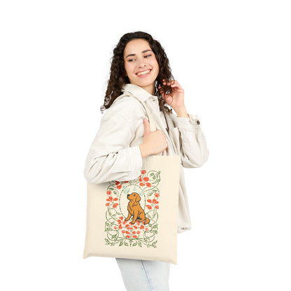 Golden Retriever Butterfly Frame Tote Bag