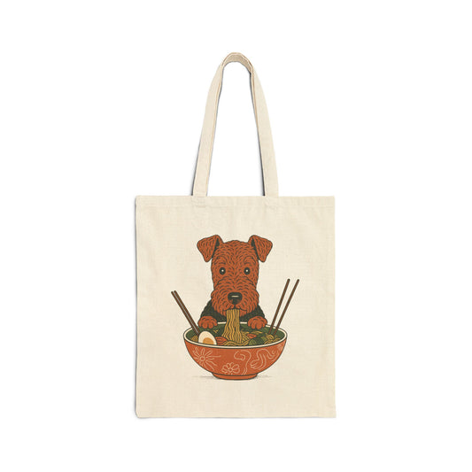 Airedale Terrier Ramen Tote Bag