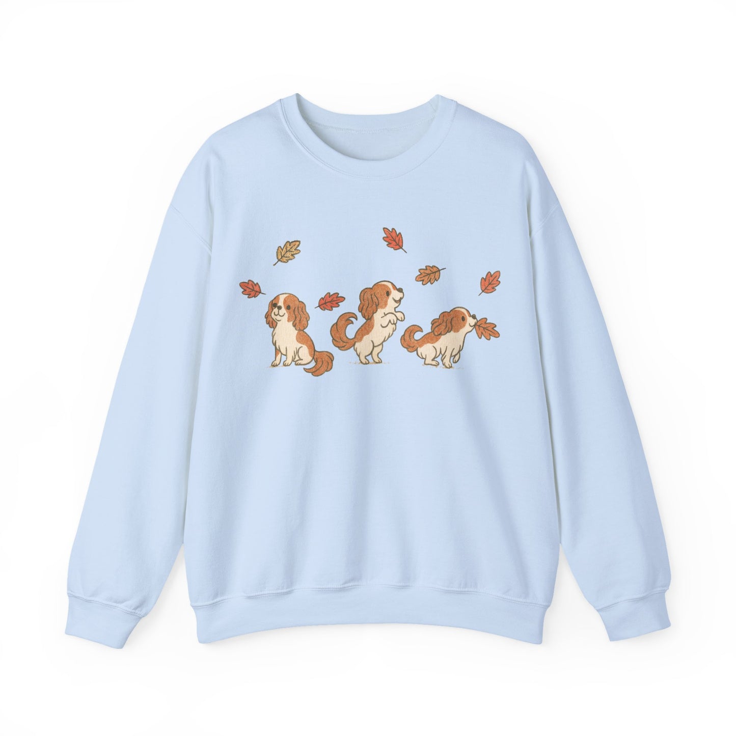 Blenheim Cavalier Chasing Leaves Sweatshirt