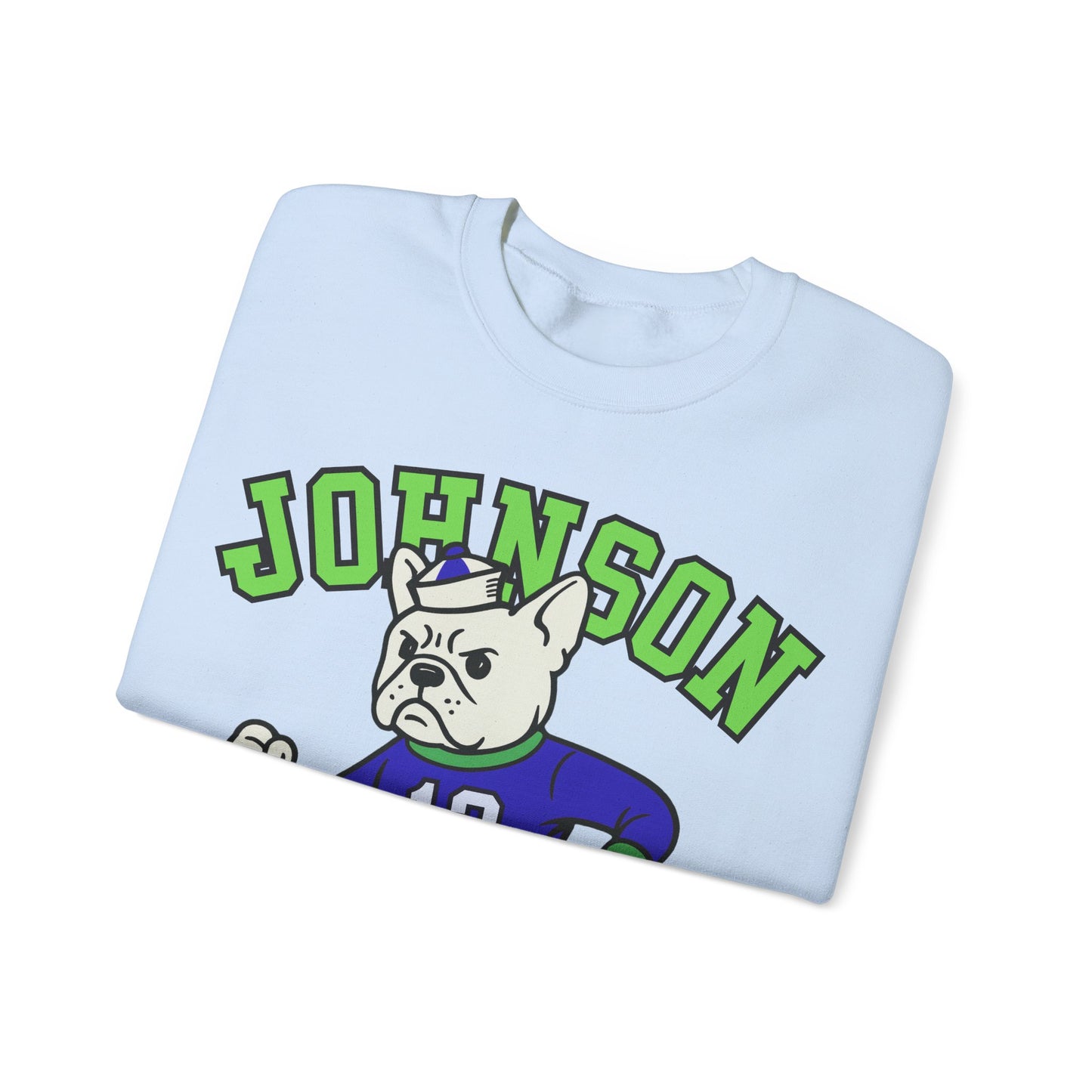 White Frenchie College Mascot Sweatshirt