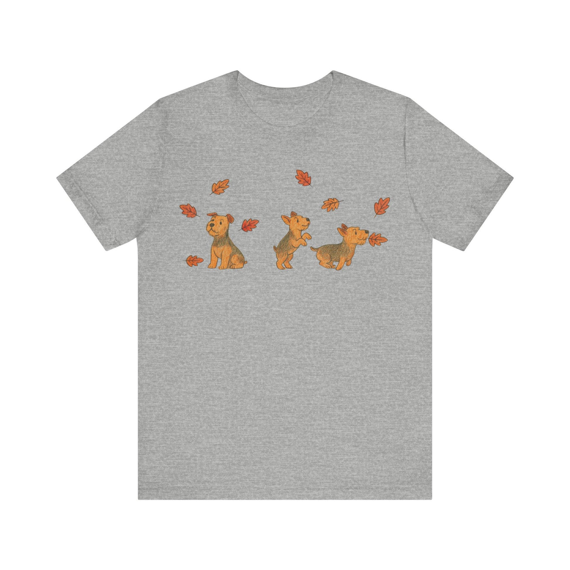 Airedale Terrier Chasing Leaves TShirt