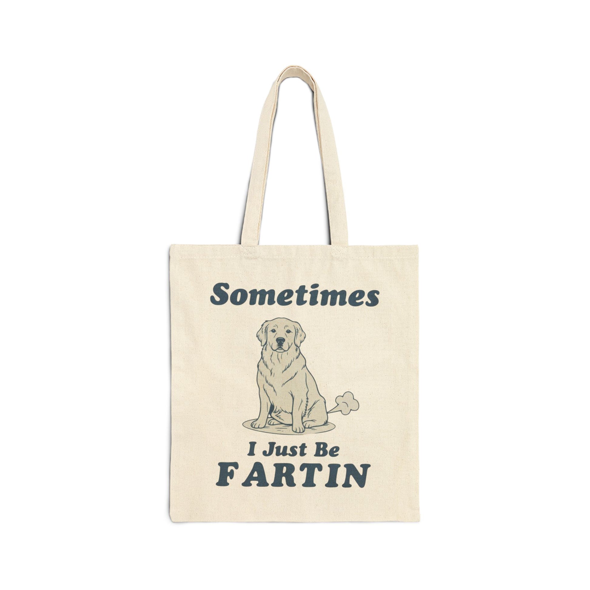 Golden Retriever Fartin Tote Bag