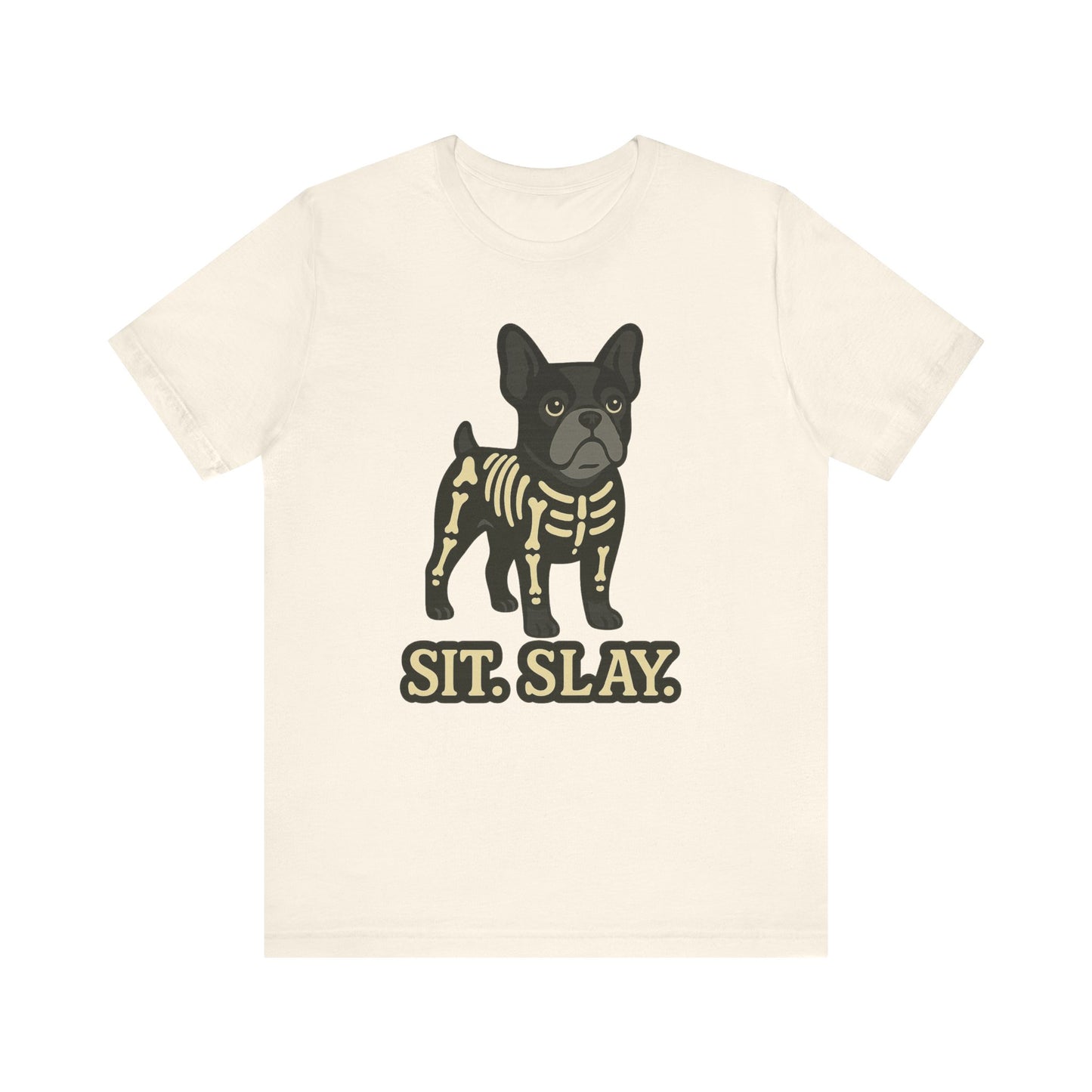 Black French Bulldog Stay. Slay. Halloween TShirt
