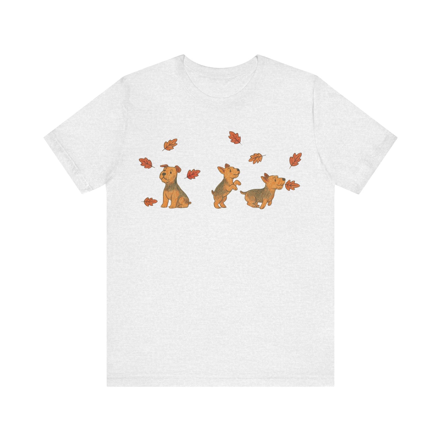 Airedale Terrier Chasing Leaves TShirt