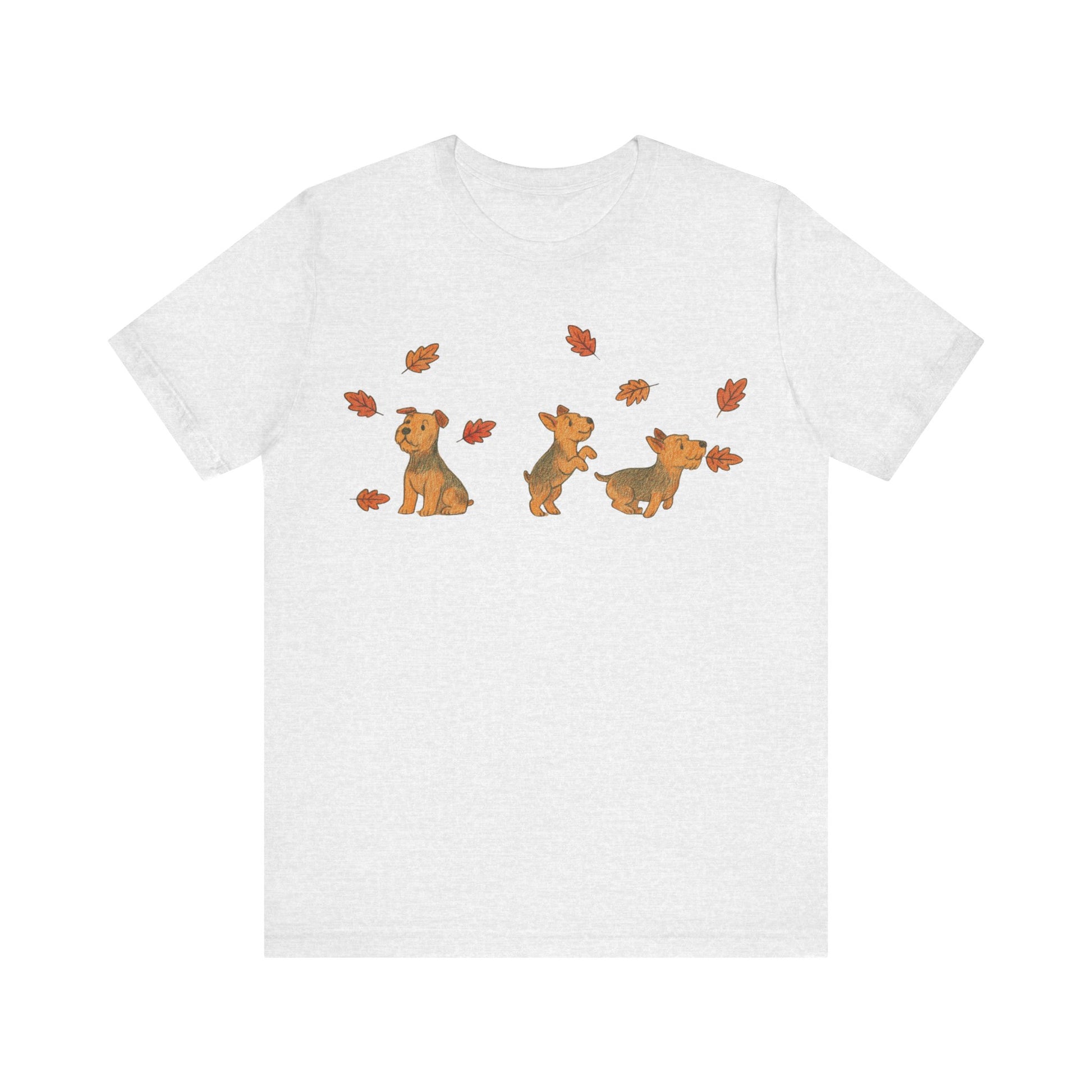 Airedale Terrier Chasing Leaves TShirt