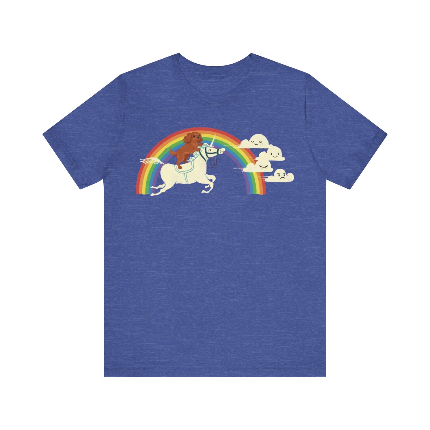Rainbow Unicorn Ruby Cavalier Tshirt