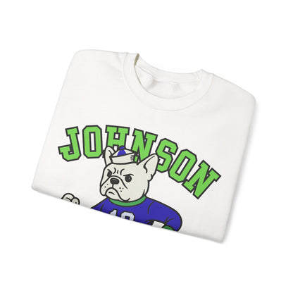 White Frenchie College Mascot Sweatshirt