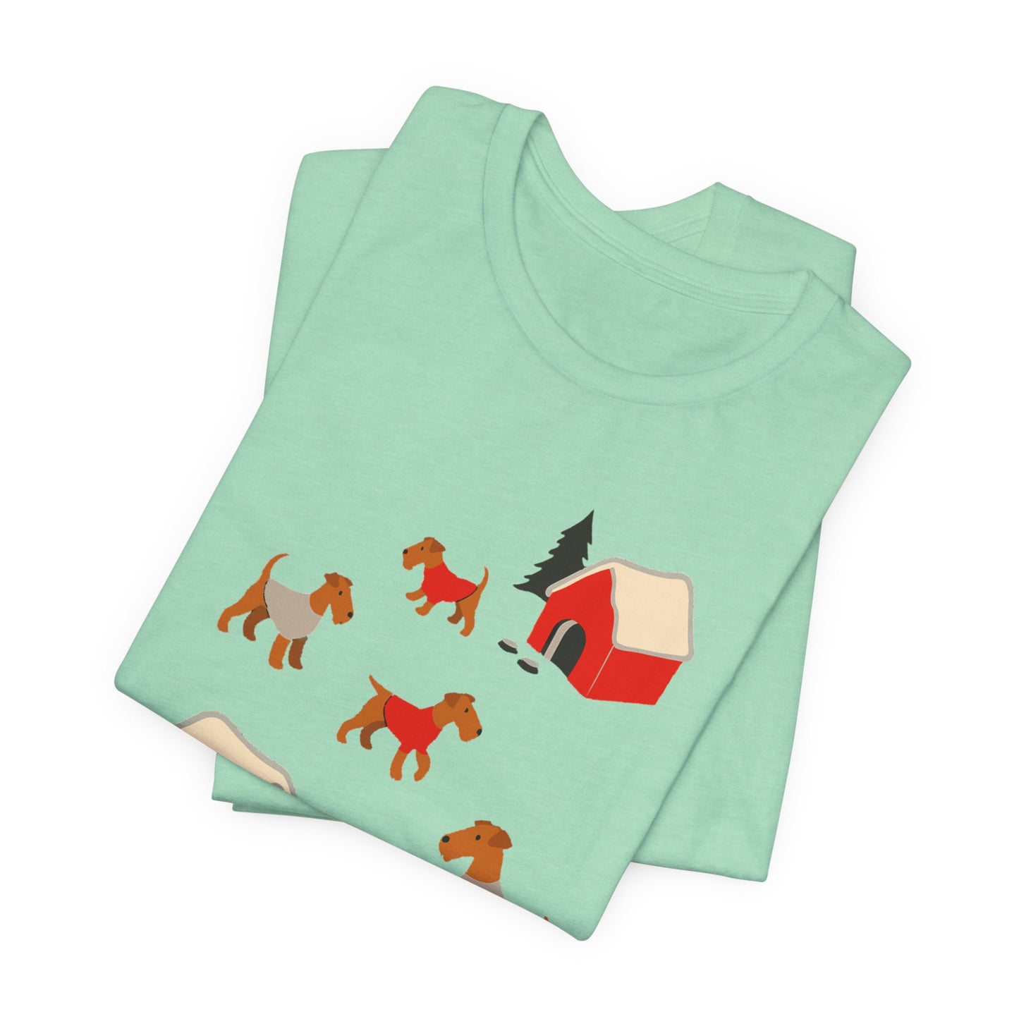 Airedale Terrier Snow Play TShirt