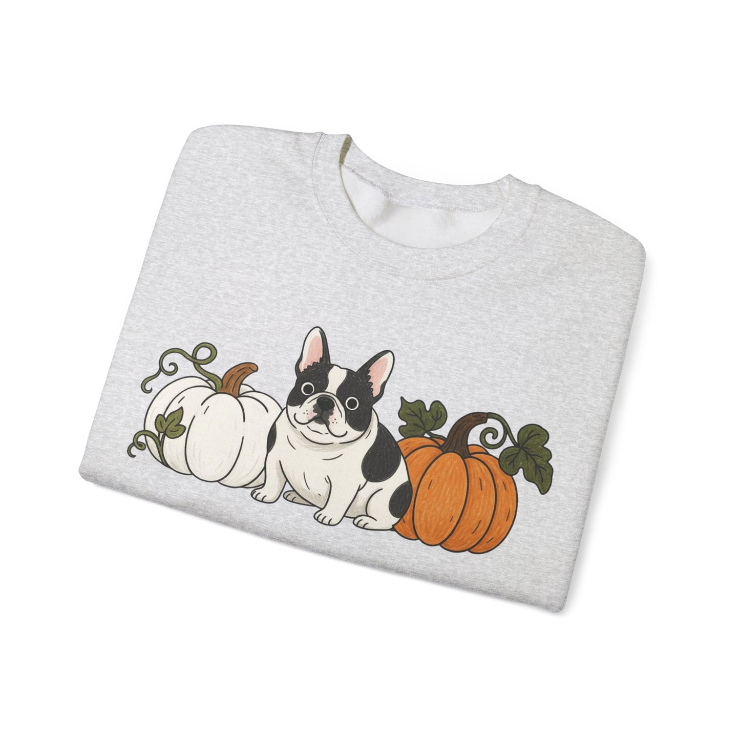 Piebald Frenchie Pupkin Unisex Sweatshirt