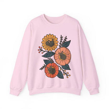 Black Frenchie Sleeping Flowers Sweatshirt