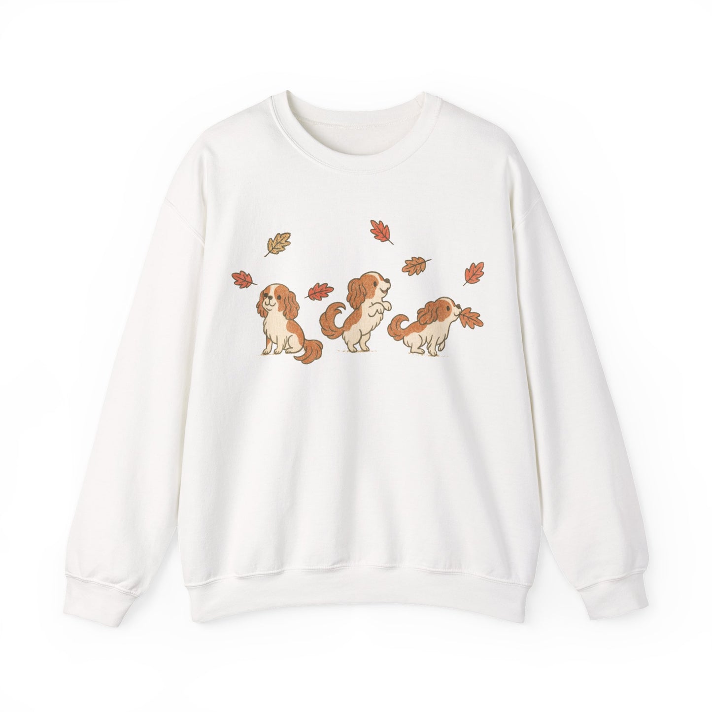 Blenheim Cavalier Chasing Leaves Sweatshirt