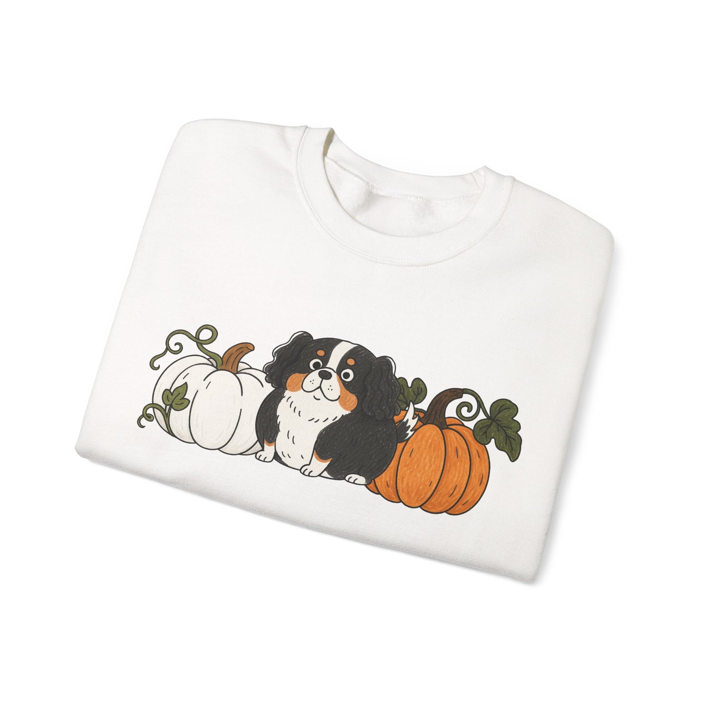 Tricolor Cavalier Pupkin Unisex Sweatshirt