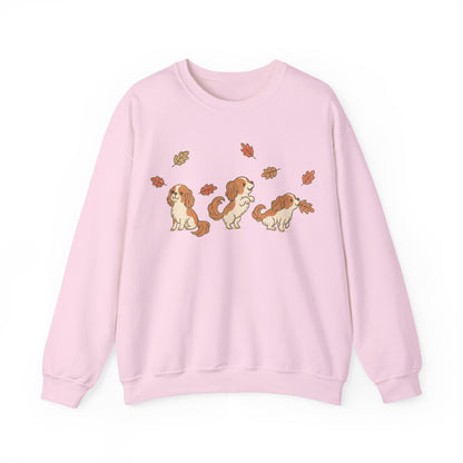 Blenheim Cavalier Chasing Leaves Sweatshirt