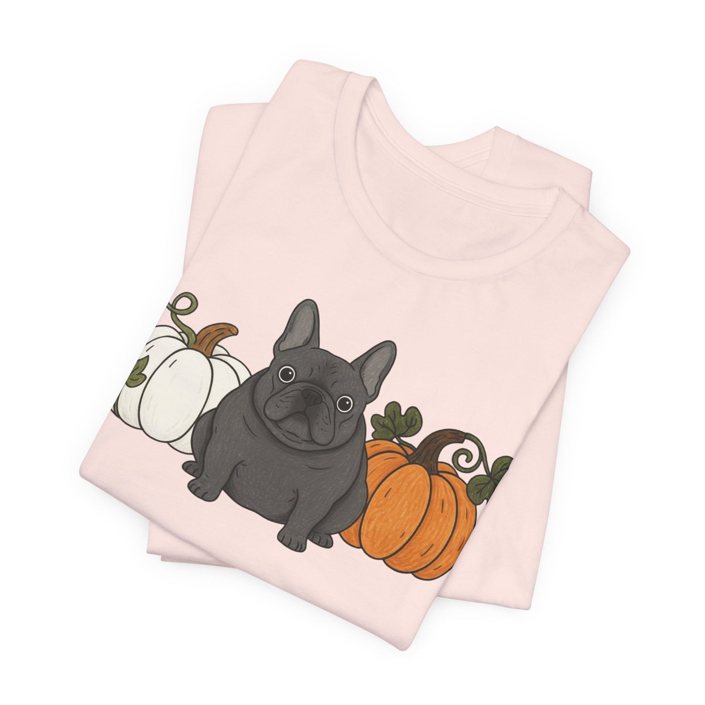 Black Frenchie Pupkin Unisex Tshirt