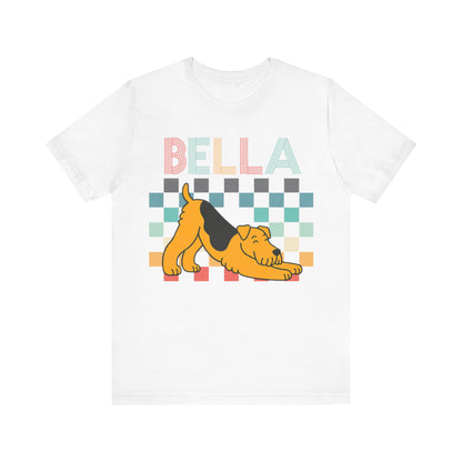 Airedale Terrier Checkered TShirt