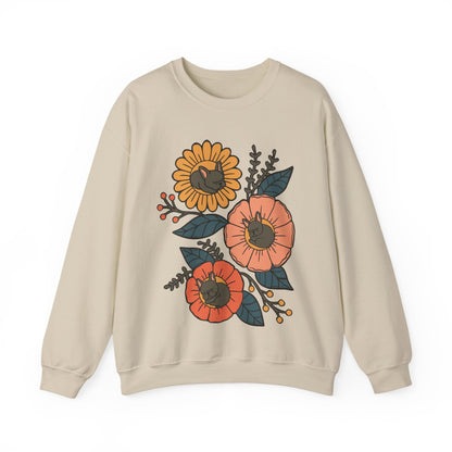 Black Frenchie Sleeping Flowers Sweatshirt
