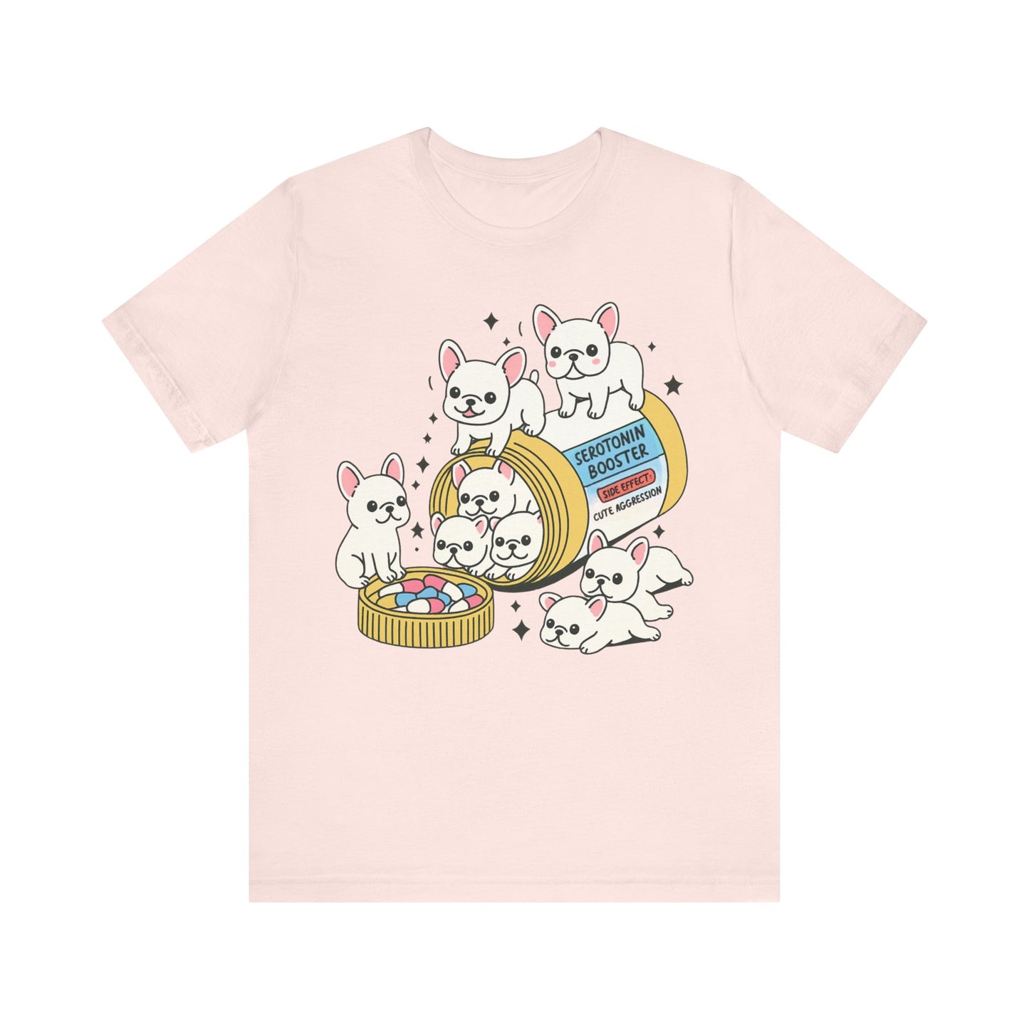 Serotonin Tee White French Bulldog