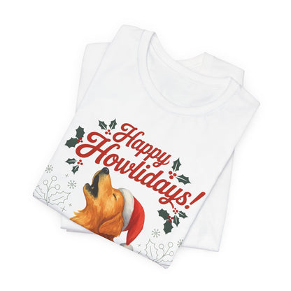 Golden Retriever Happy Howlidays TShirt