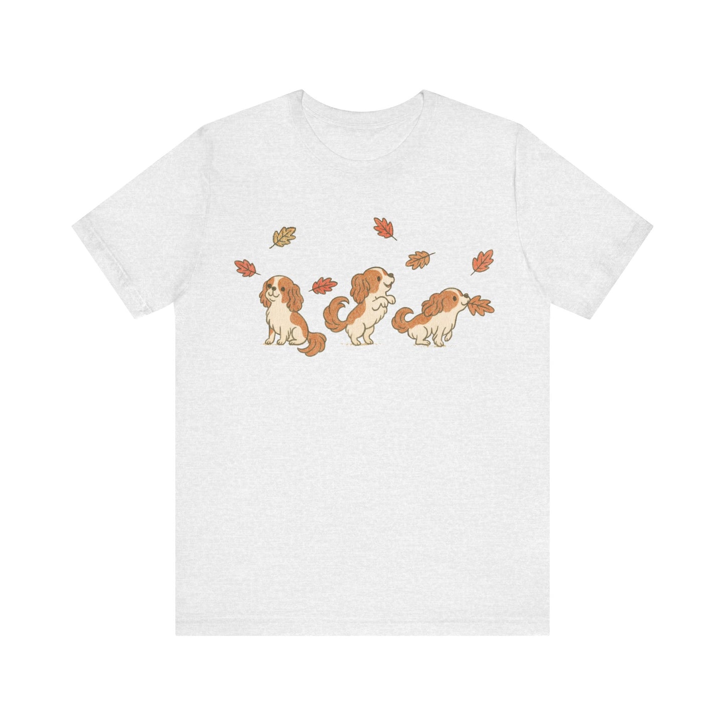 Blenheim Cavalier Chasing Leaves TShirt