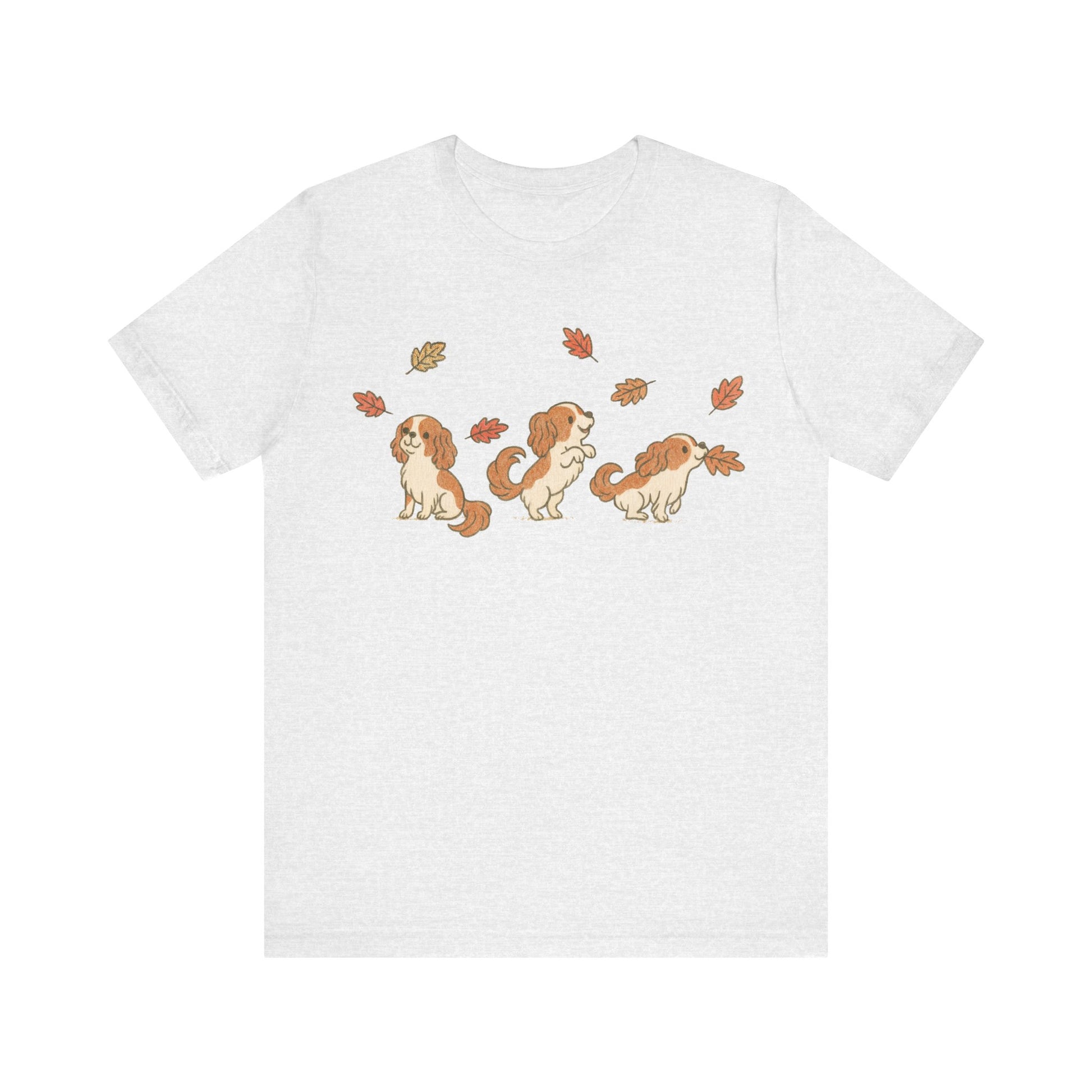 Blenheim Cavalier Chasing Leaves TShirt
