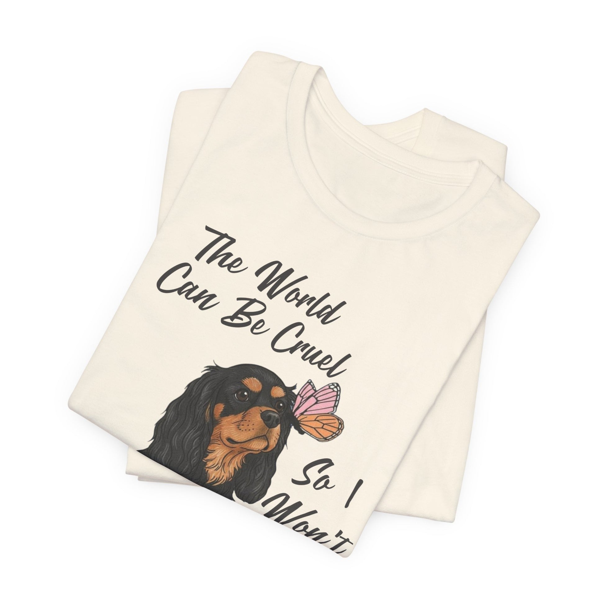 Cruel World Black Tan Cavalier Tshirt