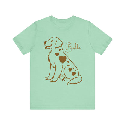 Golden Retriever Heart Dog TShirt