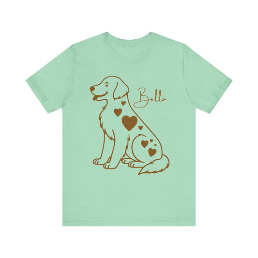 Golden Retriever Heart Dog TShirt