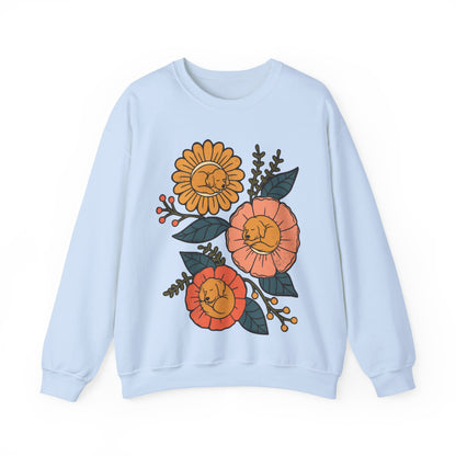 Golden Retriever Sleeping Flowers Sweatshirt