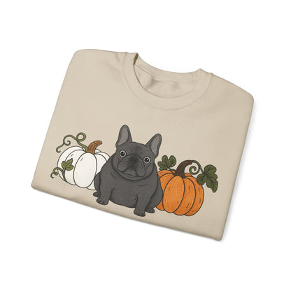 Black Frenchie Pupkin Unisex Sweatshirt