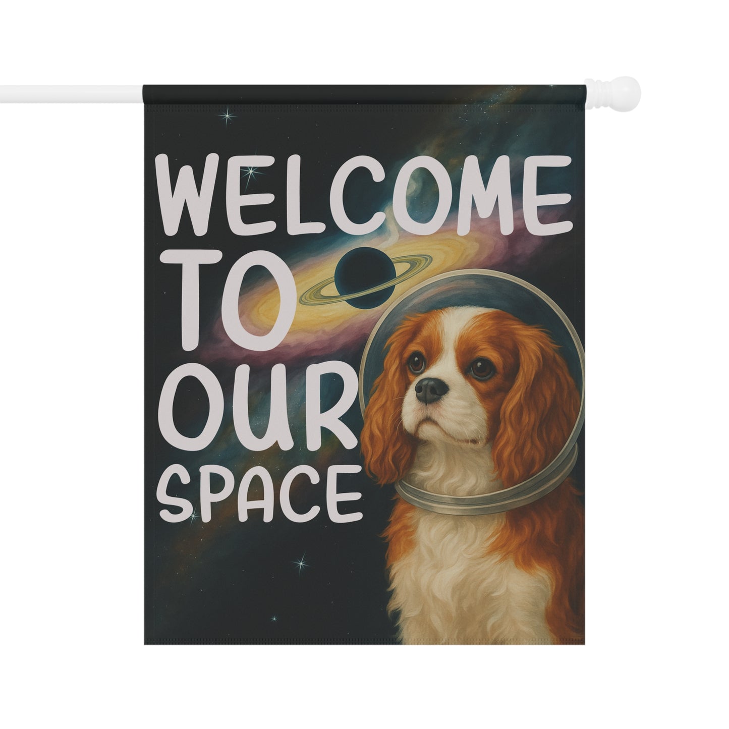 Blenheim Cavalier Space Garden Flag