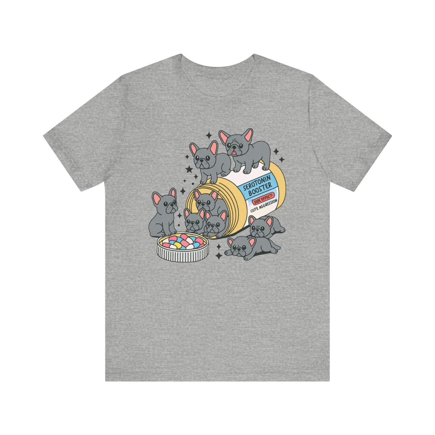 Serotonin Tee Black French Bulldog