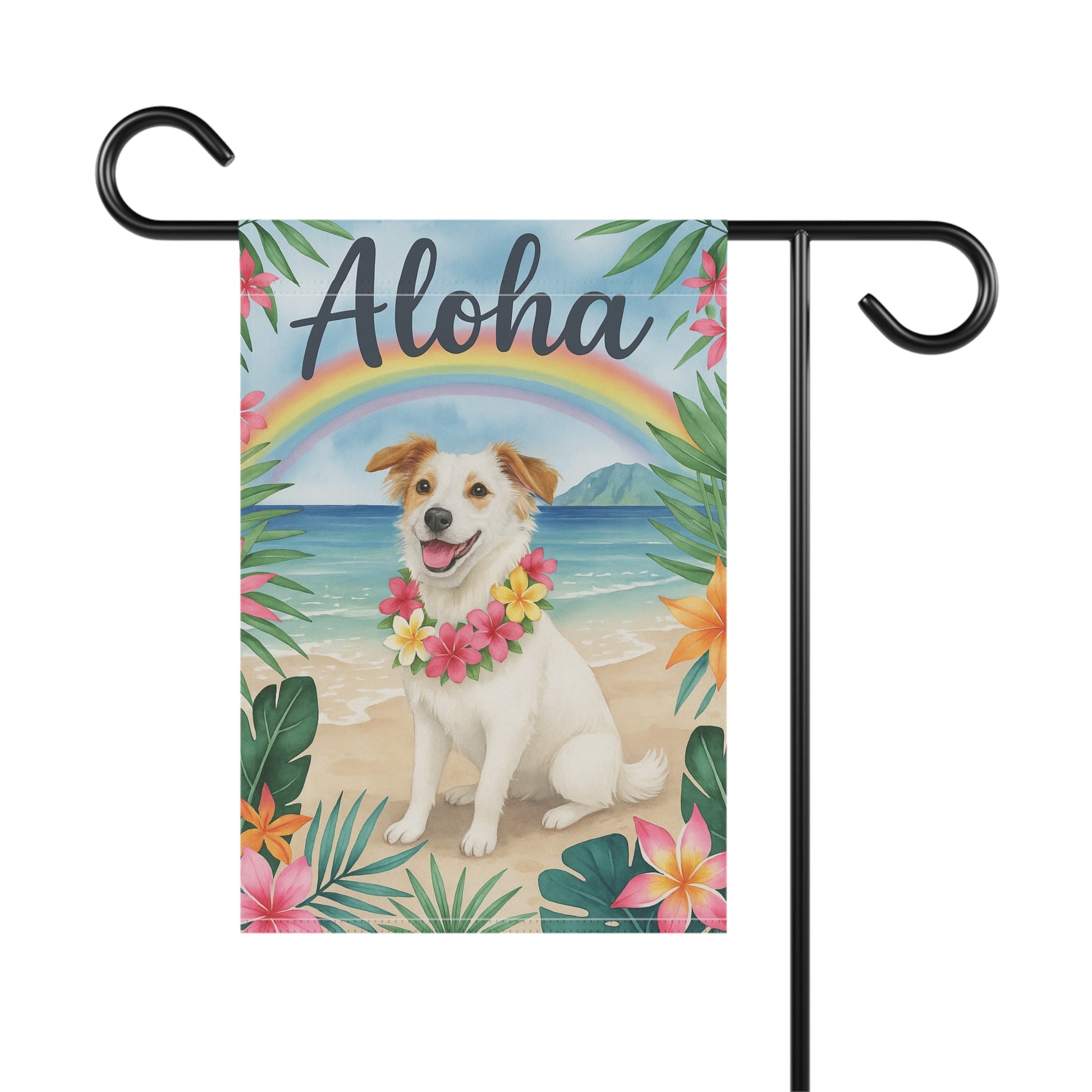 Custom Mutt Hawaii Garden Flag
